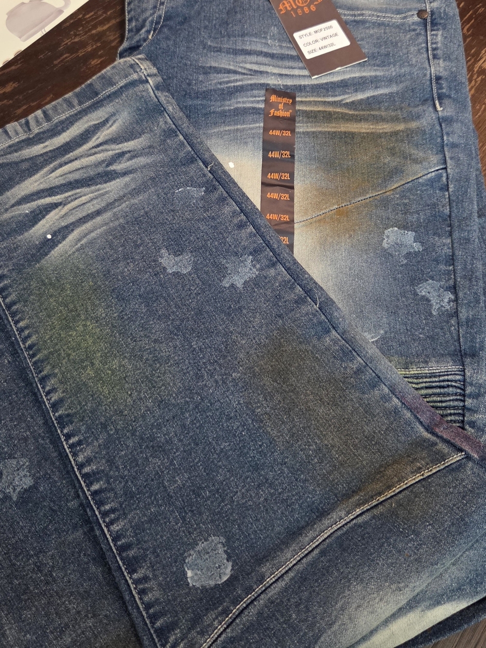 Ministry Of Fashion Men's Blue Distressed Jeans